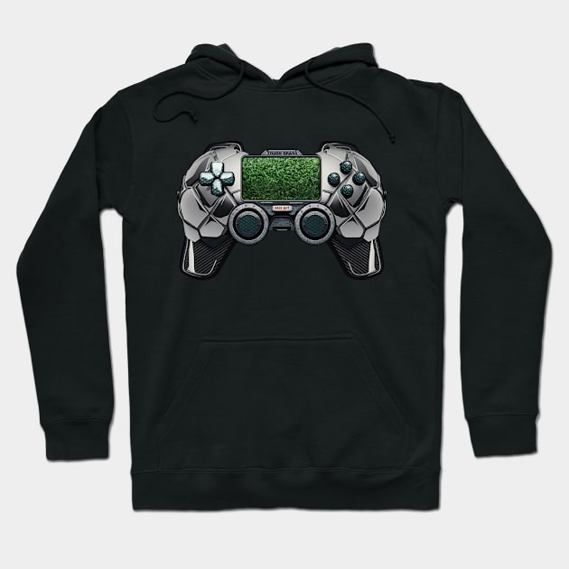 Football Game Controller Hoodie by AnAzArt